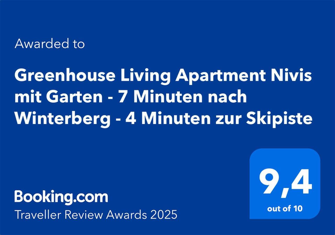 Greenhouse Living Apartment Nivis Mit Garten - 4 Minuten Nach Winterberg - Wandern, Mountainbike Fahren - Natur Geniessen Medebach Exterior foto